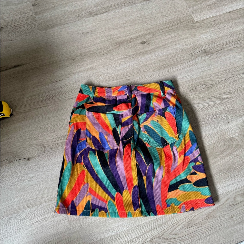 Farm rio corduroy colorful skirt - Picture 8 of 8